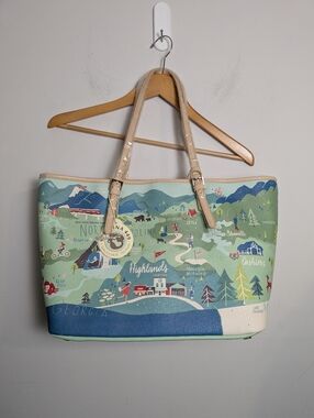 Spartina 449 Blue Ridge Mountains North Carolina Tote Bag whimsical Outdoor